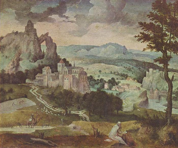 Cornelis Massijs Hl. Hieronymus in einer Landschaft china oil painting image